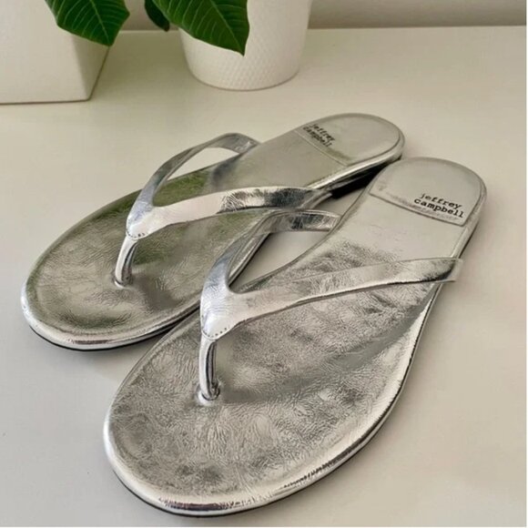 Jeffrey Campbell Silver Sandals - Picture 8 of 9